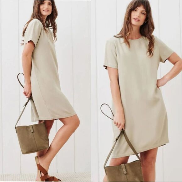 Jenni Kayne Palmer Mini Cream Dress Size S - Picture 1 of 9